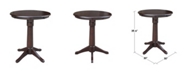 International Concepts 30" Round Top Pedestal Table- 34.9"H